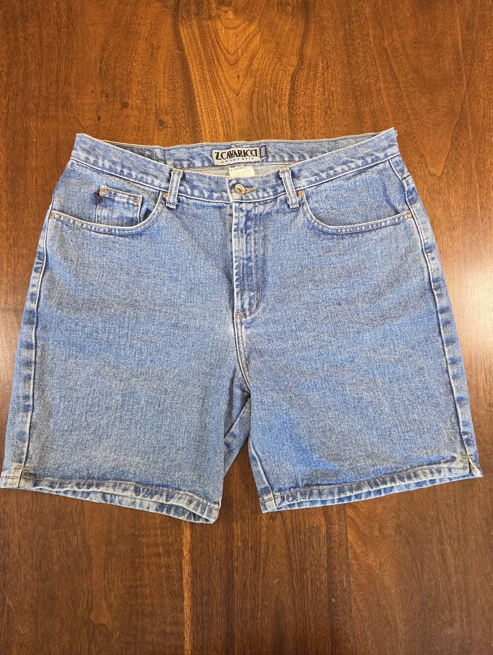 ​Vintage Z Cavaricci High Waisted Denim Shorts 90s Medium Wash Mom Jorts Size 33